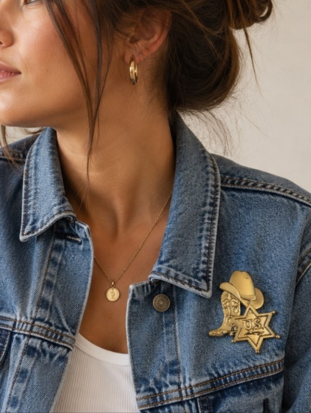Fashion Statement Western Inspired Brooch
